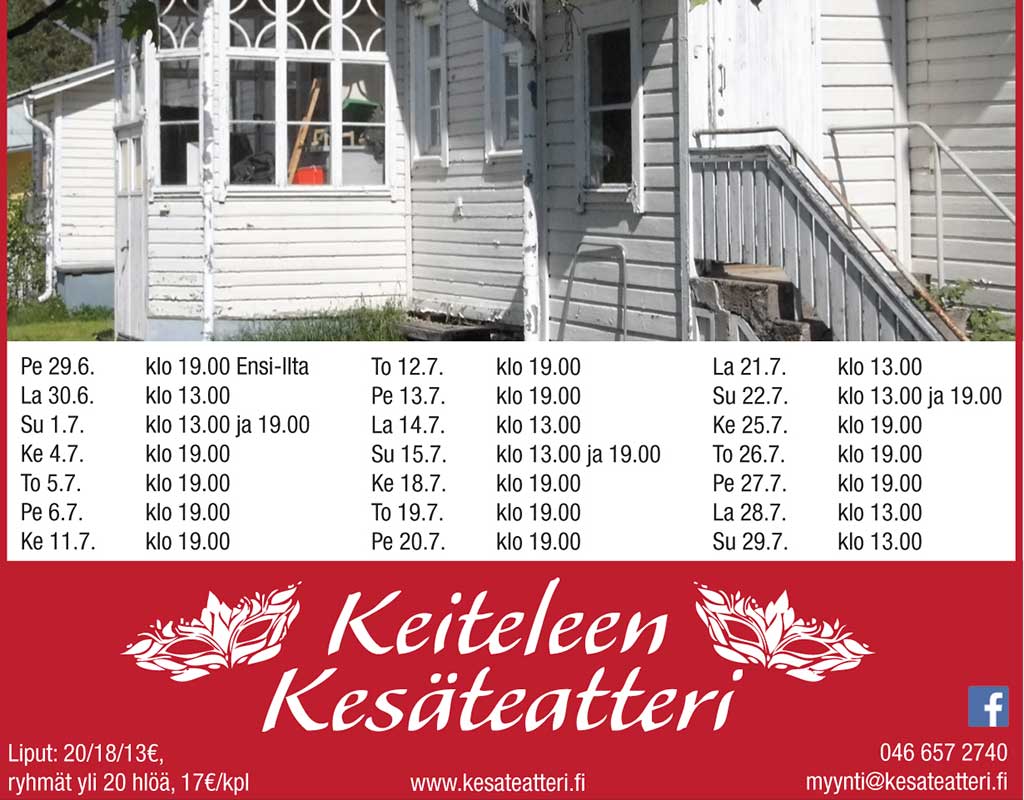 Keiteleen Kesäteatteri - Keitele - Tapahtumat & Teatterit - Pohjois-Savo - Kylään.fi - Kylämatkailun tietopankki